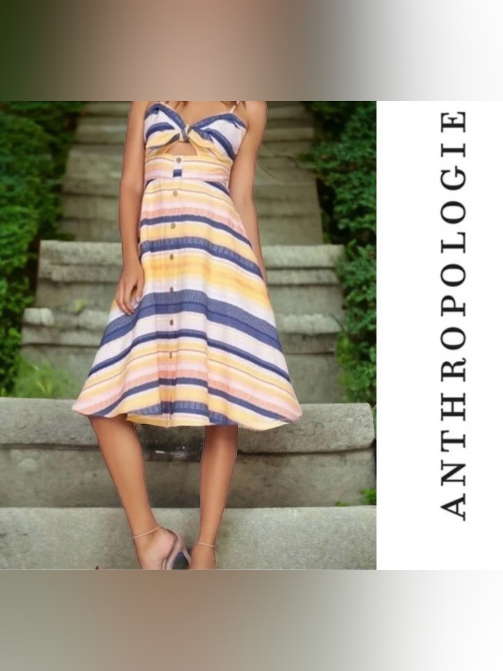 Anthropologie Hutch Striped Dress size 10